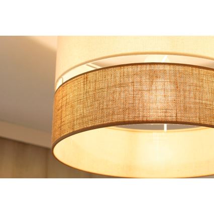 Brilagi - Kiinnitettävä kattovalaisin ROYAL YUTE 1xE27/15W/230V halkaisija 40 cm beige/kerma