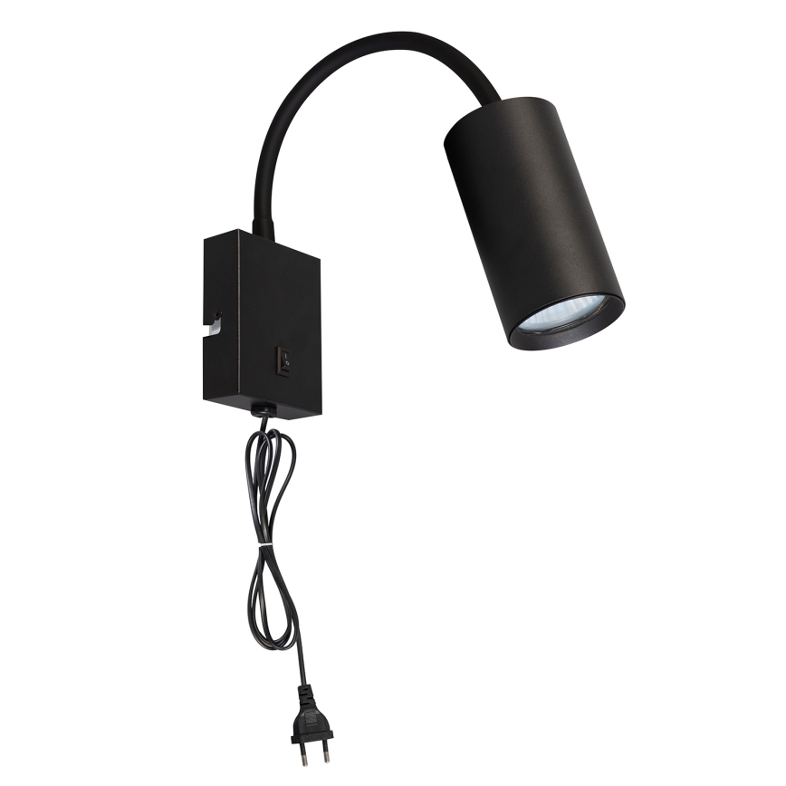 BRILAGI - SELE säädettävä seinävalaisin kytkimellä 1xGU10/30W/230V musta
