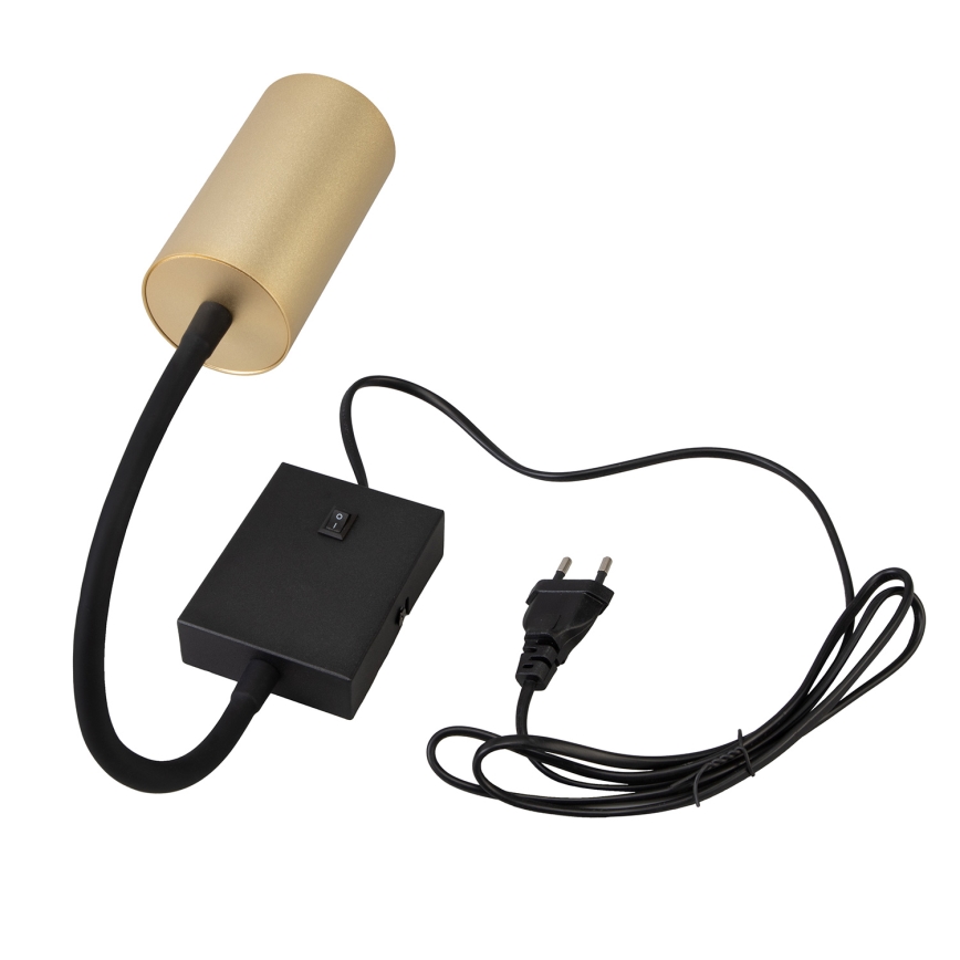 BRILAGI - Säädettävä seinävalaisin virtakytkimellä SELE 1xGU10/30W/230V musta/kulta