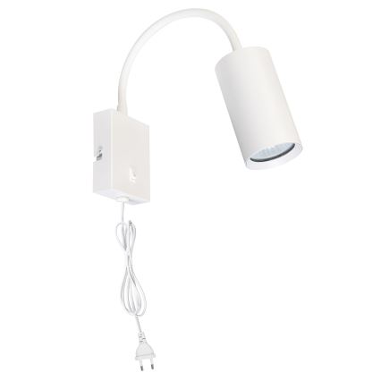 BRILAGI - Säädettävä seinävalaisin kytkimellä SELE 1xGU10/30W/230V valkoinen