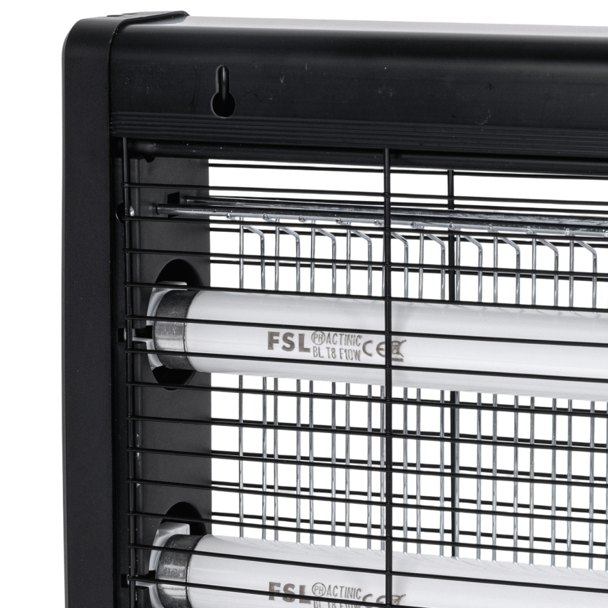 Brilagi - Sähköinen hyönteisansa 2×UV/10W/230V 60 m² musta