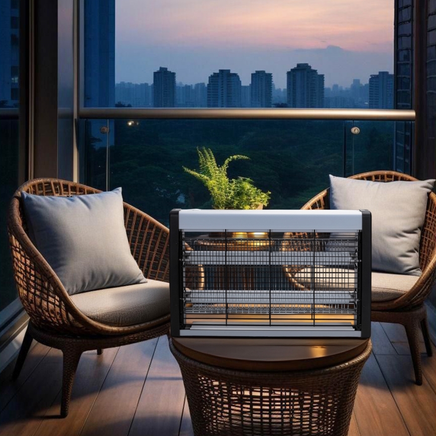 Brilagi - Sähköinen hyönteisloukku 2xUV/15W/230V 80 m2