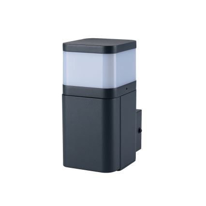 Brilagi - ulkoseinävalaisin SCHUKO-pistorasialla PILLAR 1xG9/11W/230V IP44, antrasiitti