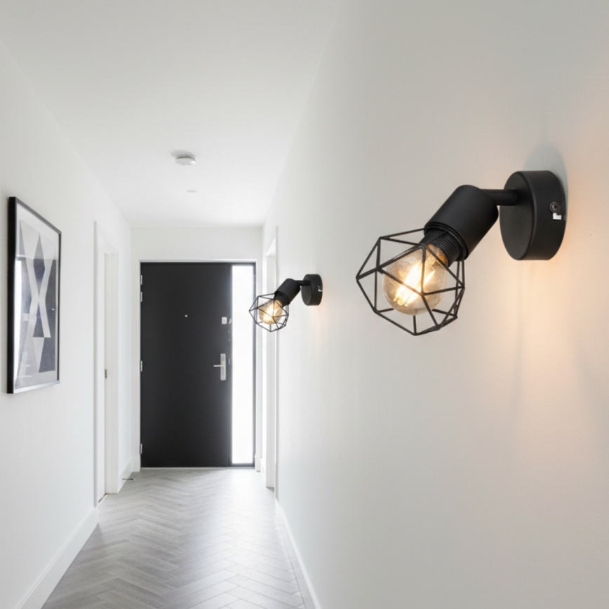 Brilagi - Seinään asennettava kohdevalaisin CAGE 1xE14/40W/230V