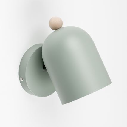 Brilagi - Seinään asennettava kohdevalaisin GALLION 1xE27/15W/230V vihreä