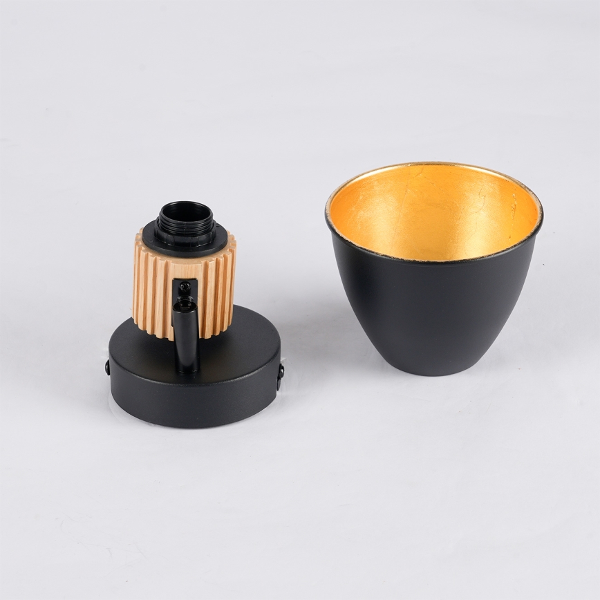 Brilagi - Seinään asennettava kohdevalaisin ODENSE 1xE14/10W/230V puu/musta