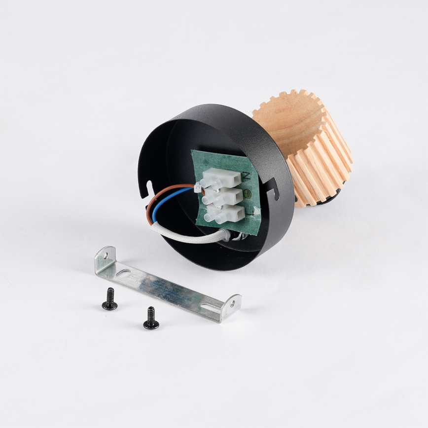 Brilagi - Seinään asennettava kohdevalaisin ODENSE 1xE14/10W/230V puu/musta