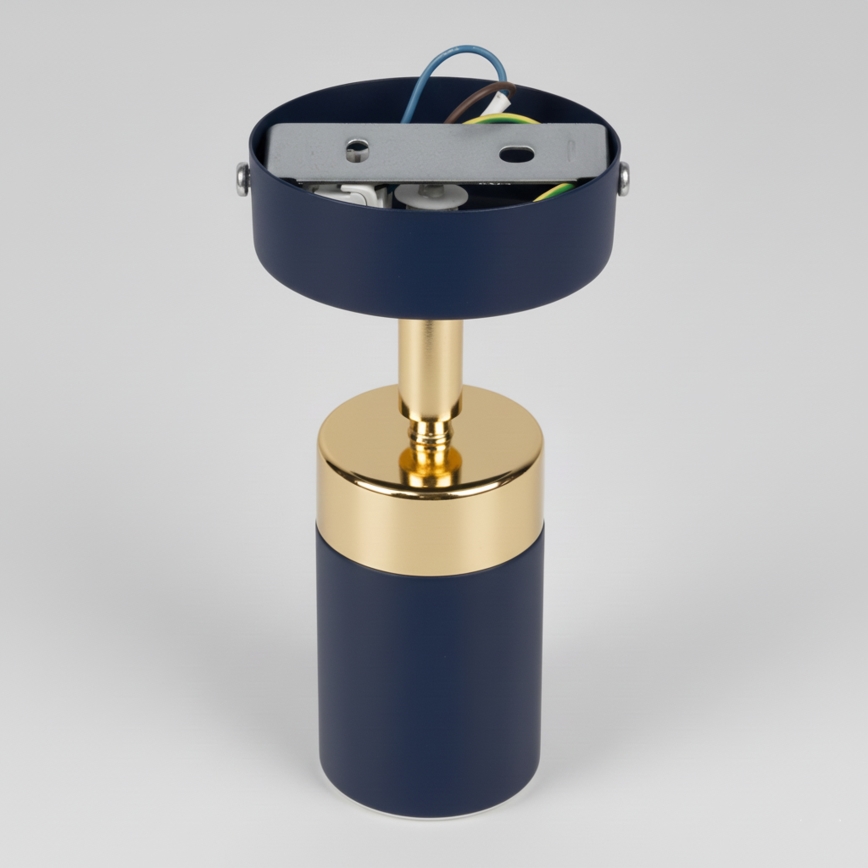 Brilagi - Seinäkohdevalo POKER 1xGU10/25W/230V sininen/kulta