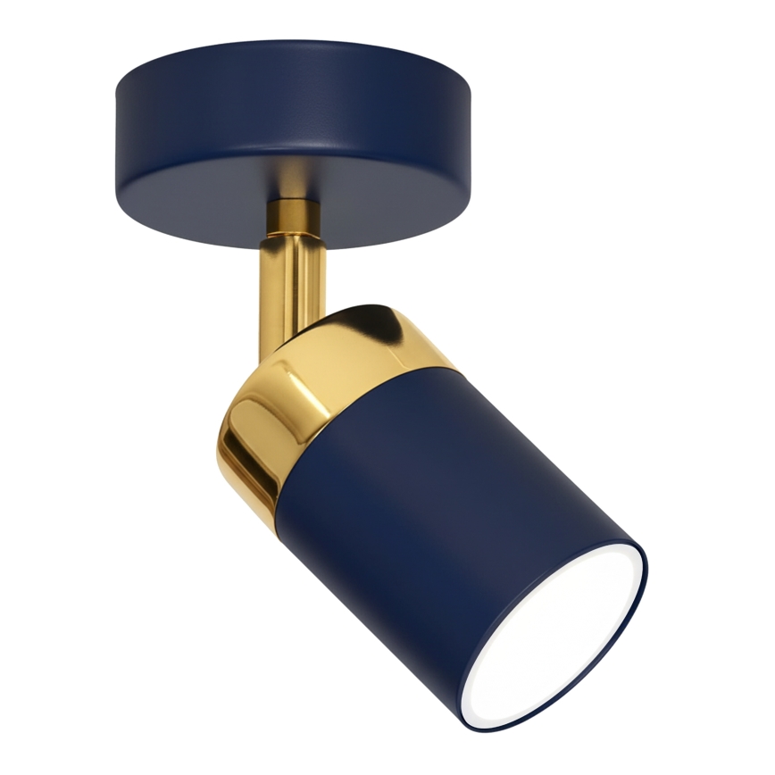 Brilagi - Seinäkohdevalo POKER 1xGU10/25W/230V sininen/kulta