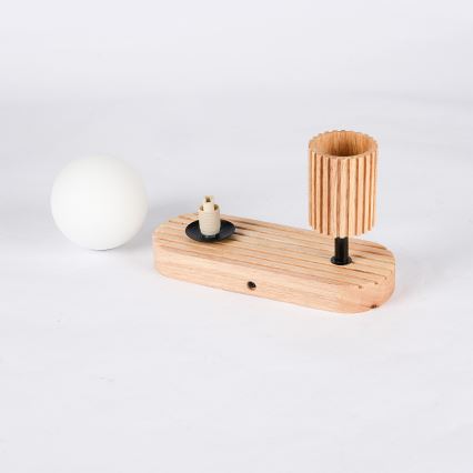 Brilagi - Seinäspot-valaisin MODERN WOOD 1xG9/5W/230V + 1xGU10/8W kumipuu