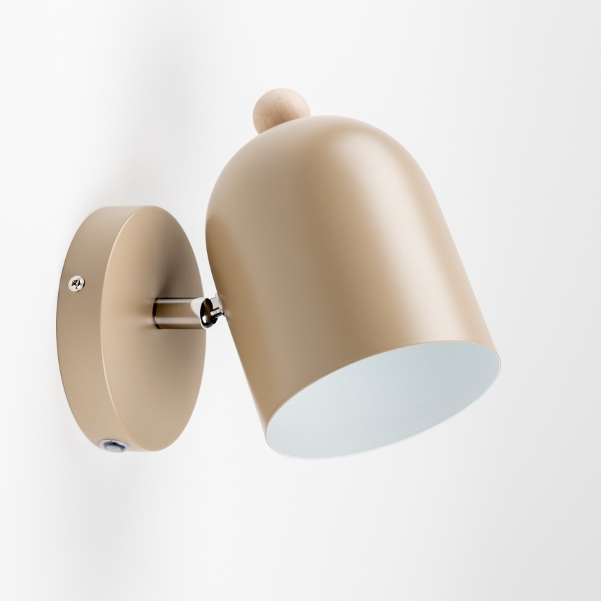 Brilagi - Seinäspotti GALLION 1xE27/15W/230V beige