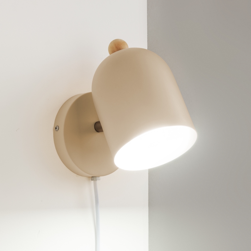 Brilagi - Seinäspotti GALLION 1xE27/15W/230V beige