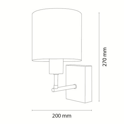 BRILAGI - Lasten seinävalaisin BOBO WOOD 1xE27/25W/230V tammi/musta/valkoinen/eläinaihe