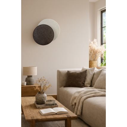 Brilagi - Seinävalaisin CIRCLES 1xE27/60W/230V halkaisija 45 cm kermanvärinen/ruskea