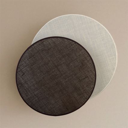 Brilagi - Seinävalaisin CIRCLES 1xE27/60W/230V halkaisija 45 cm kermanvärinen/ruskea