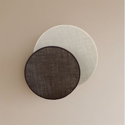 Brilagi - Seinävalaisin CIRCLES 1xE27/60W/230V Ø 35 cm kerma/ruskea