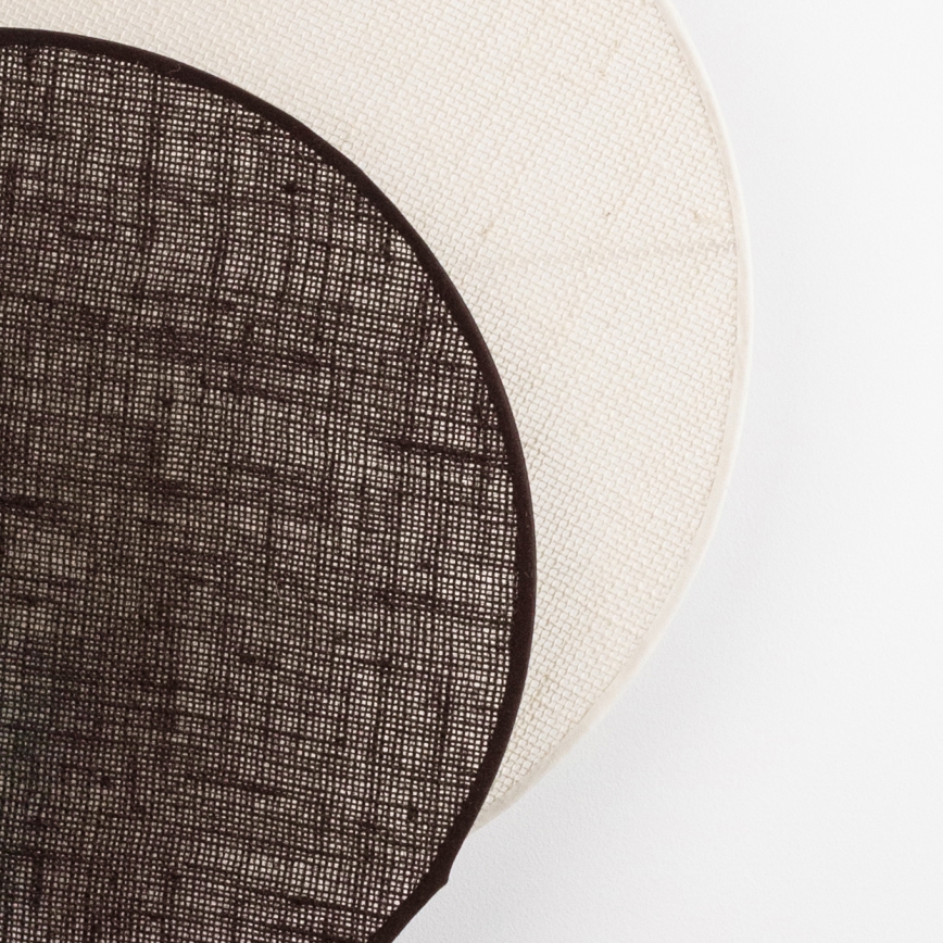 Brilagi - Seinävalaisin CIRCLES 1xE27/60W/230V Ø 35 cm kerma/ruskea