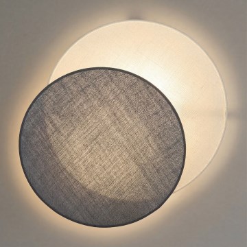 Brilagi - Seinävalaisin CIRCLES 1xE27/60W/230V Ø 45 cm kerma/harmaa