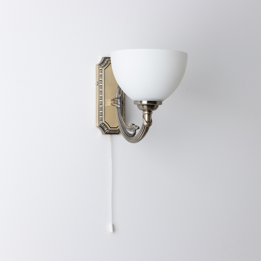 Brilagi - Seinävalaisin CLASSIC 1xE27/60W/230V messinki