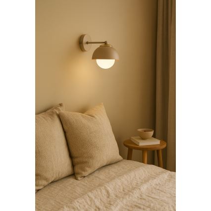 Brilagi - Seinävalaisin COSMO 1xE27/60W/230V beige/kultainen