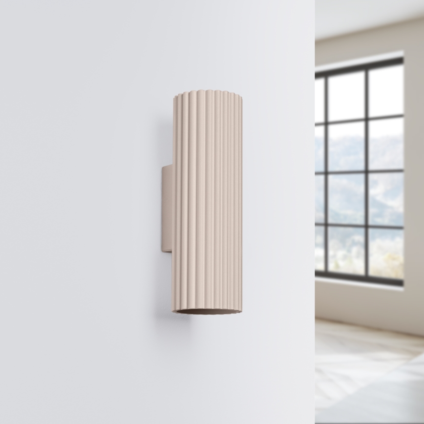 Brilagi - Seinävalaisin CRESTO 2xGU10/10W/230V 20 cm taupe