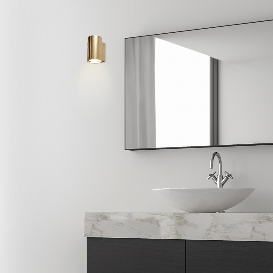 Brilagi - Seinävalaisin CRISPINA 1xGU10/10W/230V 10 cm kullanvärinen