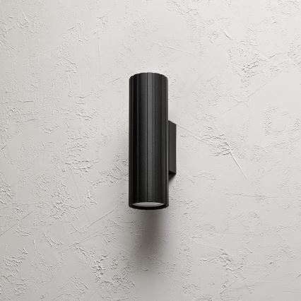 Brilagi - Seinävalaisin CRISPINA 2xGU10/10W/230V 20 cm musta