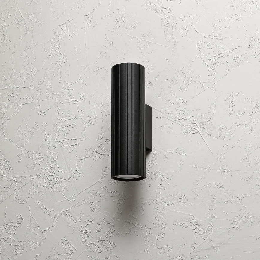 Brilagi - Seinävalaisin CRISPINA 2xGU10/10W/230V 20 cm musta