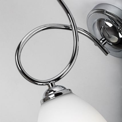 Brilagi - Seinävalaisin FRED 1xE27/60W/230V kiiltävä kromi