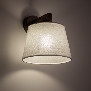 Brilagi - Seinävalaisin LATTE 1xE27/15W/230V mänty/valkoinen