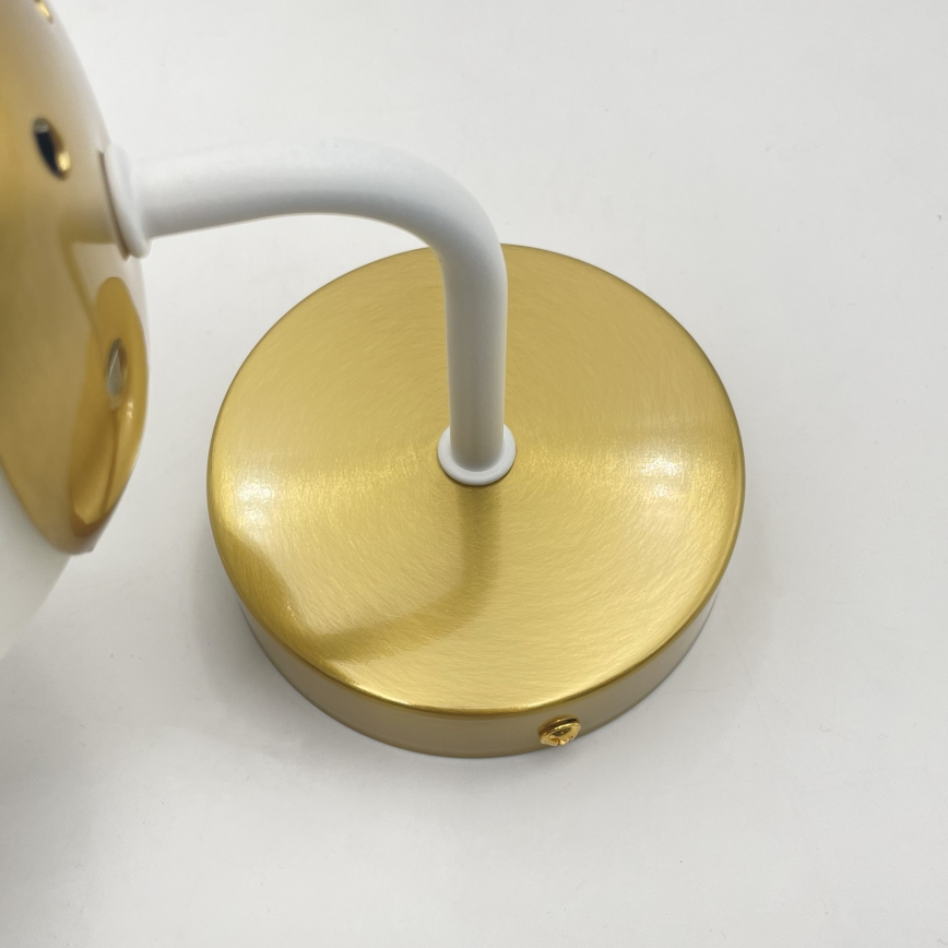 Brilagi - Seinävalaisin MALIVA 1xE14/15W/230V kultainen/valkoinen