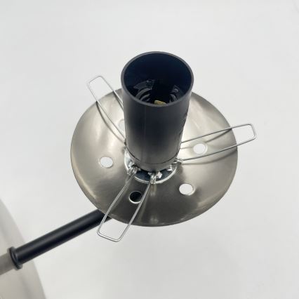 Brilagi - Seinävalaisin MALIVA 1xE14/15W/230V mattakromi/savunvärinen