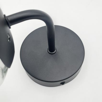 Brilagi - Seinävalaisin MALIVA 1xE14/15W/230V musta/kirkas