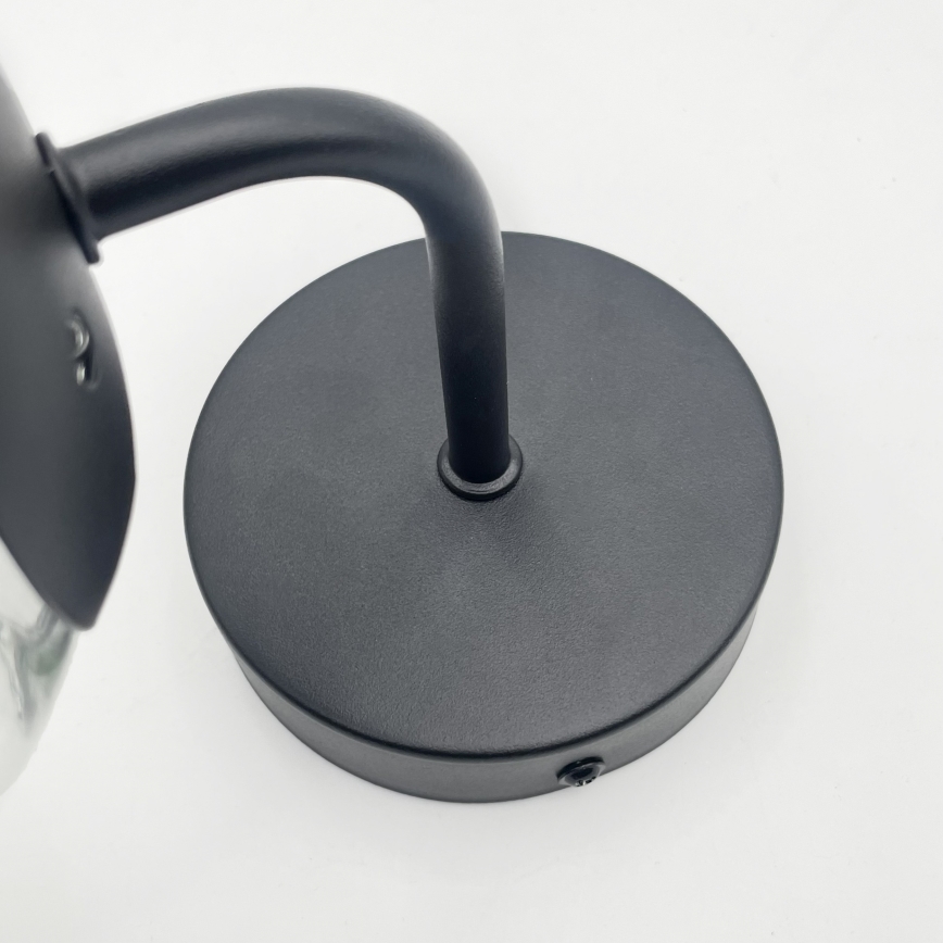 Brilagi - Seinävalaisin MALIVA 1xE14/15W/230V musta/kirkas