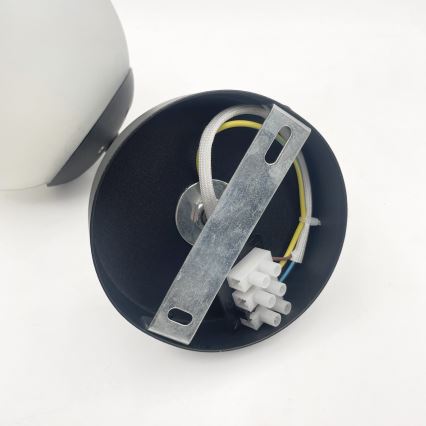 Brilagi - Seinävalaisin MALIVA 1xE14/15W/230V musta/valkoinen