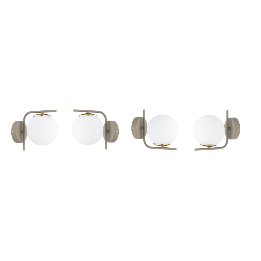 BRILAGI - seinävalaisin MILO ECRU 1xE27/60W/230V beige/kultainen