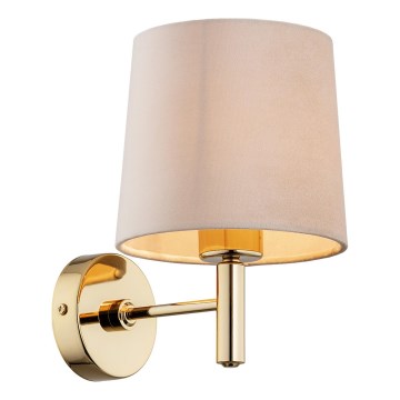 Brilagi - Seinävalaisin MONTE 1xE27/15W/230V beige/kultainen