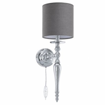 BRILAGI - Seinävalaisin NUBILA 1xE27/60W/230V kiiltävä kromi/antrasiitti