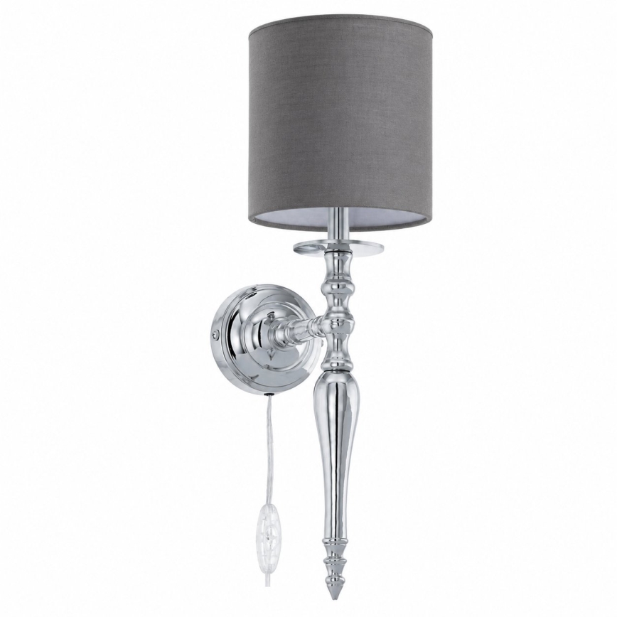BRILAGI - Seinävalaisin NUBILA 1xE27/60W/230V kiiltävä kromi/antrasiitti