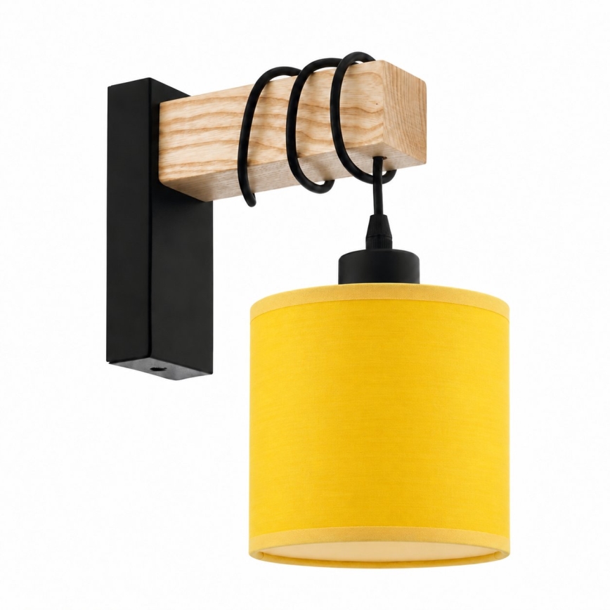 BRILAGI - Seinävalaisin NUBILA 1xE27/60W/230V ruskea/musta/keltainen