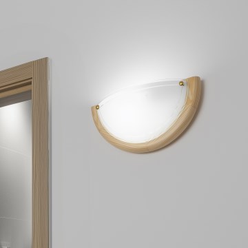 Brilagi - Seinävalaisin ORBIS 1xE27/60W/230V 30 cm mänty