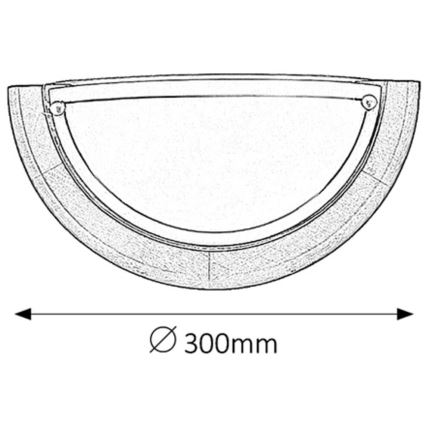 Brilagi - Seinävalaisin ORBIS 1xE27/60W/230V 30 cm mänty