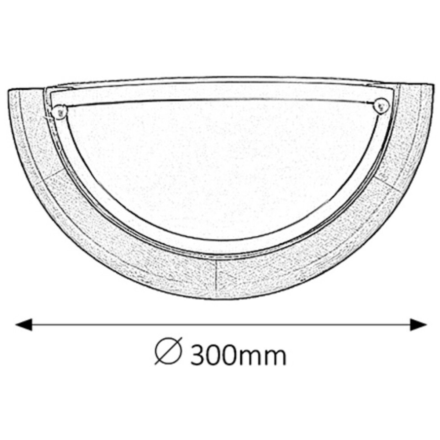 Brilagi - Seinävalaisin ORBIS 1xE27/60W/230V 30 cm mänty
