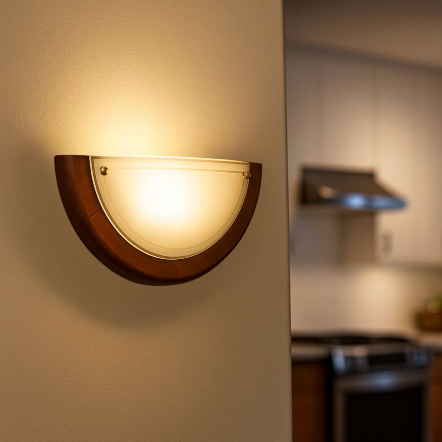 Brilagi - Seinävalaisin ORBIS 1xE27/60W/230V 30 cm mänty