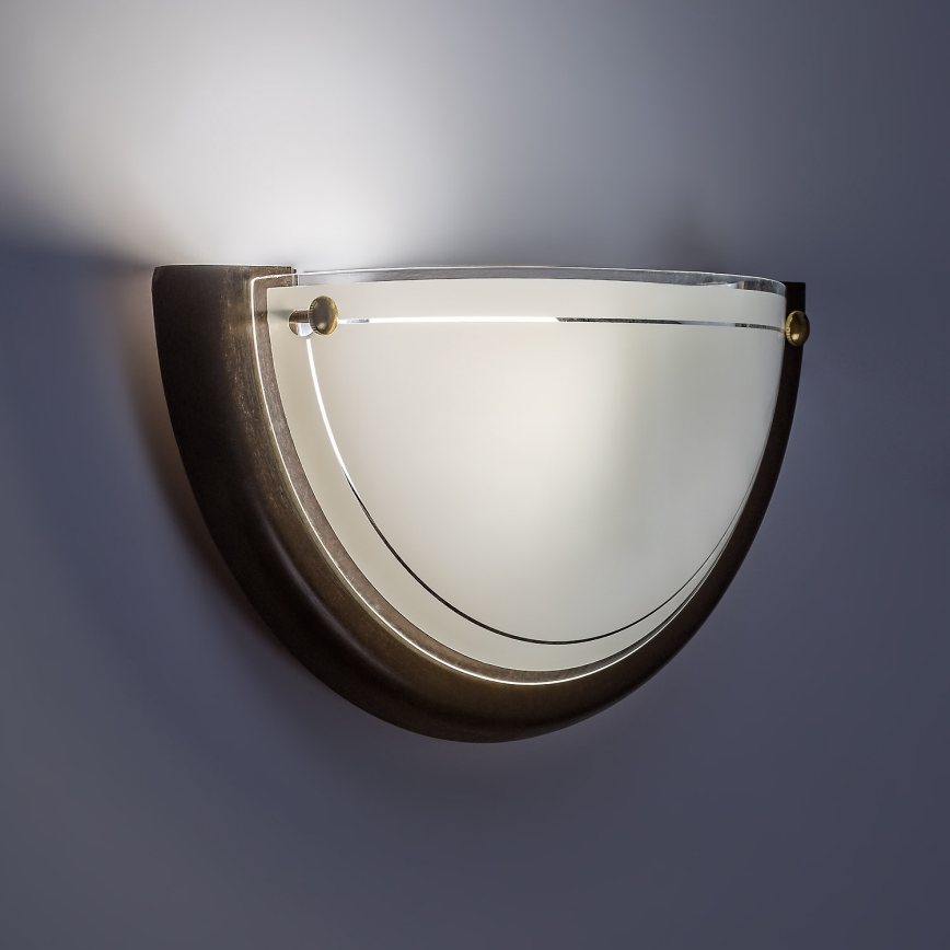 Brilagi - Seinävalaisin ORBIS 1xE27/60W/230V 30 cm mänty