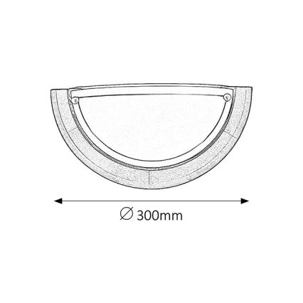 Brilagi - Seinävalaisin ORBIS 1xE27/60W/230V 30 cm mänty