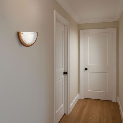 Brilagi - Seinävalaisin ORBIS 1xE27/60W/230V 30 cm mänty