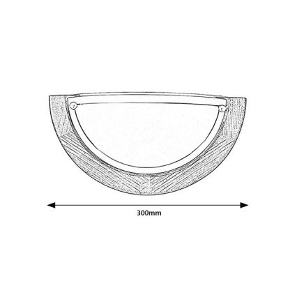 Brilagi - Seinävalaisin ORBIS 1xE27/60W/230V 30 cm mänty