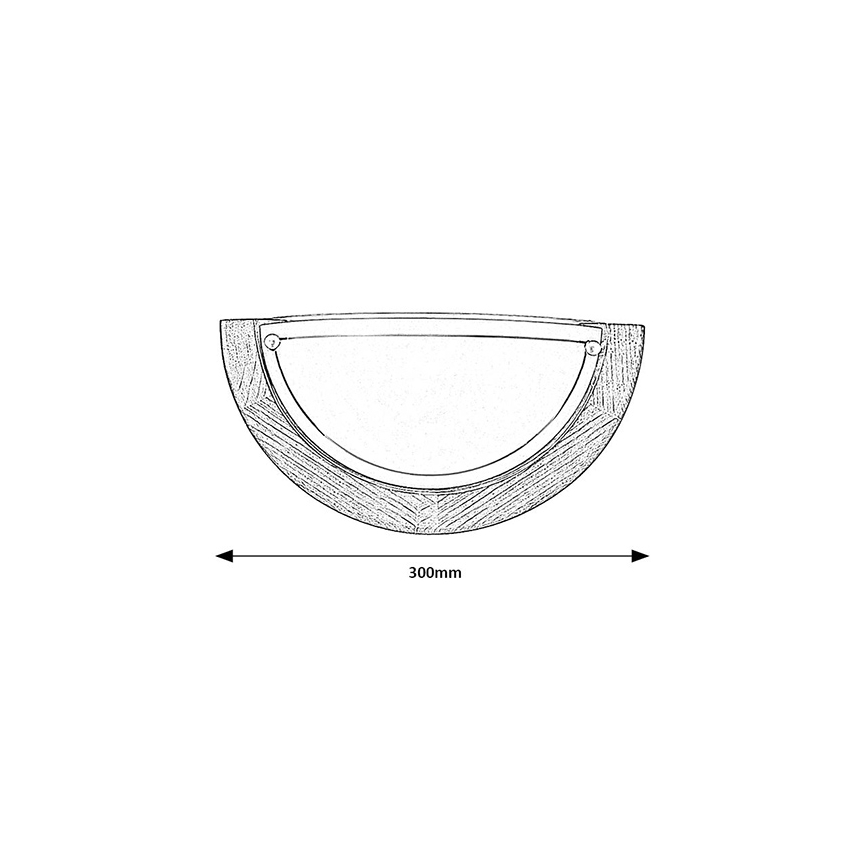 Brilagi - Seinävalaisin ORBIS 1xE27/60W/230V 30 cm mänty