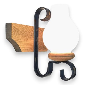 Brilagi - Seinävalaisin QUEEN 1xE14/40W/230V pyökki